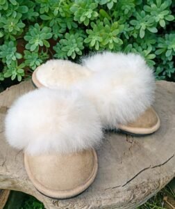 pantuflas de alpaca